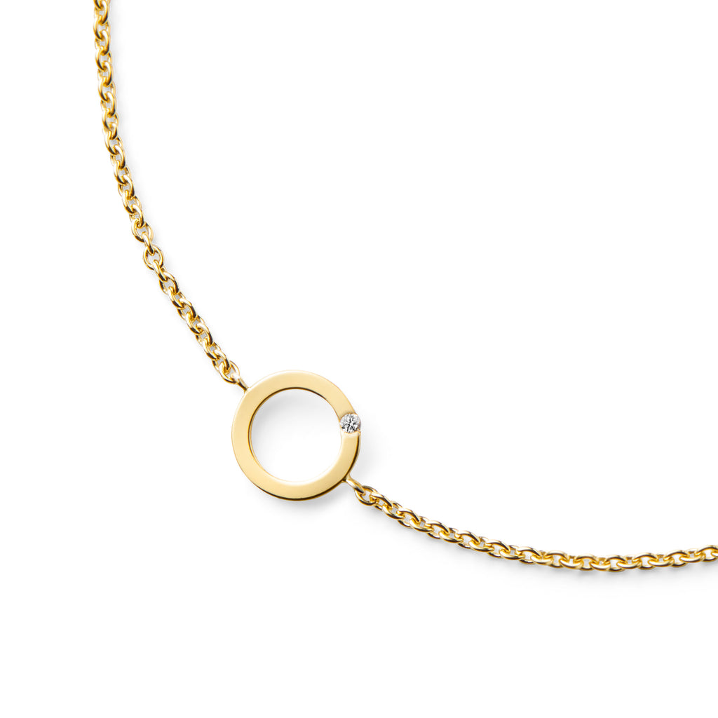 18 CARAT YELLOW GOLD BRACELET SHELLY - Delicate Jewellery Australia
