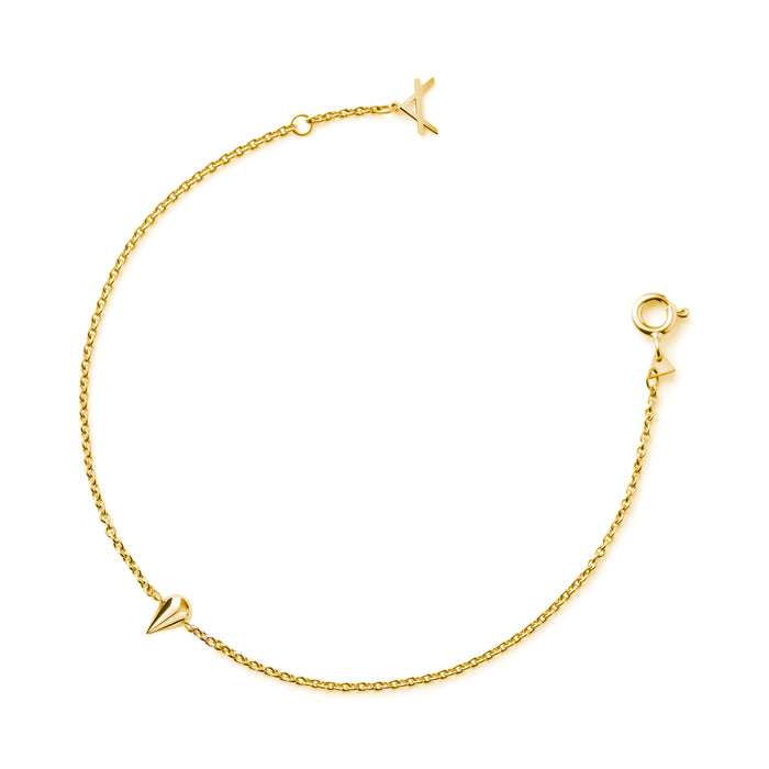 NEW!!! 14CT YELLOW GOLD BRACELET JIBBON.X - Delicate Jewellery Australia