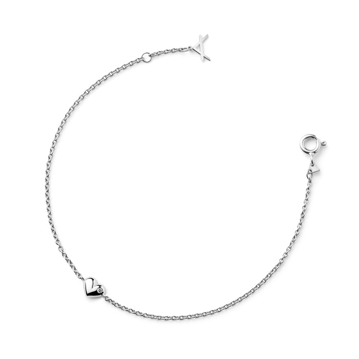 18 CARAT WHITE GOLD BRACELET KUTTI - Delicate Jewellery Australia