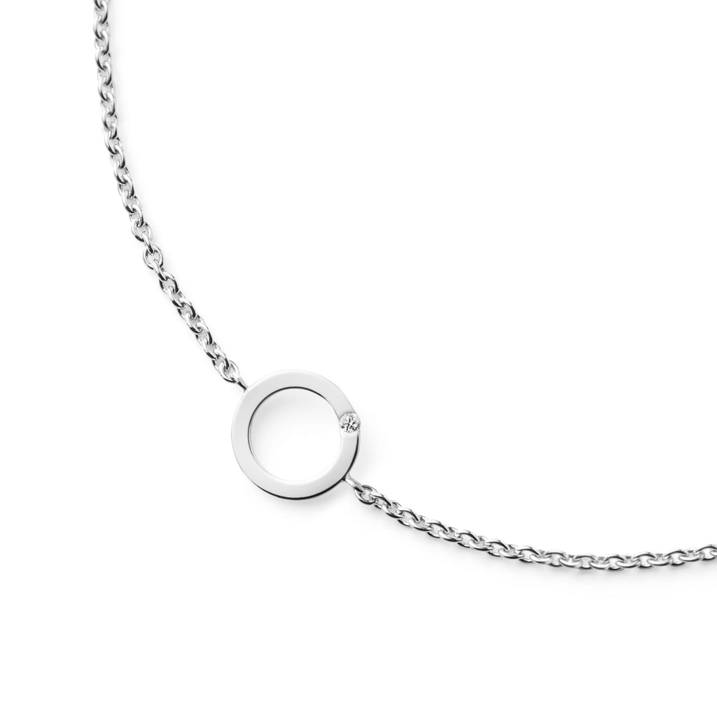 18 CARAT WHITE GOLD BRACELET SHELLY - Delicate Jewellery Australia
