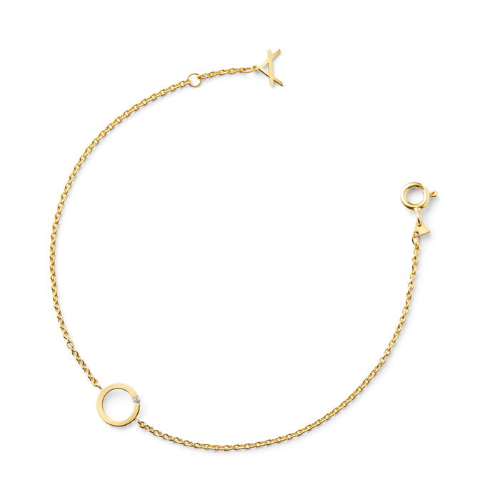 18 CARAT YELLOW GOLD BRACELET SHELLY - Delicate Jewellery Australia