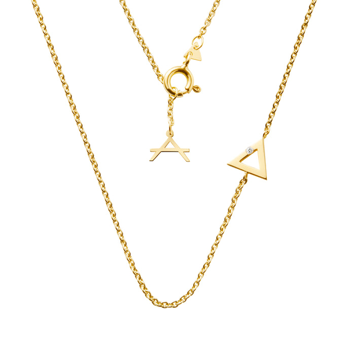 18 CARAT YELLOW GOLD NECKLACE AVALON - Delicate Jewellery Australia