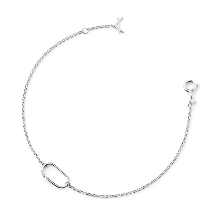 FINE 18 CARAT GOLD BRACELET CURL CURL.X IN WHITE