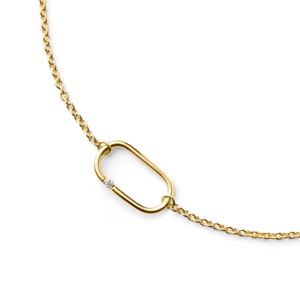 FINE 18 CARAT GOLD BRACELET CURL CURL.X IN YELLOW